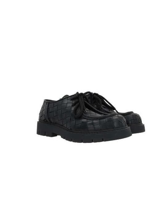 Bottega Veneta Black Flat Shoes for men