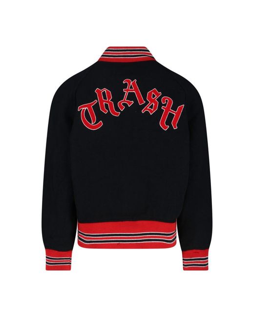 Needles Black Logo Bomber Jacket for men