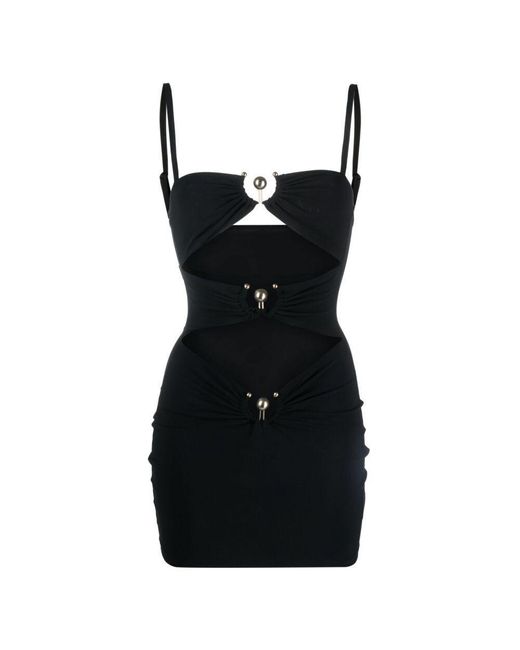 Black Pierced Orbit cutout swimsuit, Christopher Esber