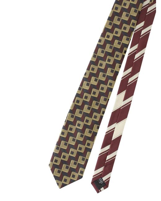 Dries Van Noten Metallic Tie 102 Q.3903 M.W.Tie Accessories for men