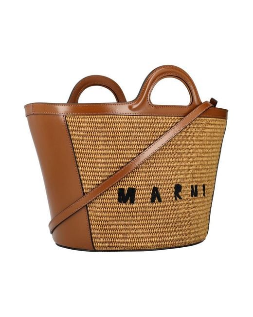 Marni Brown Tropicalia Small Bag