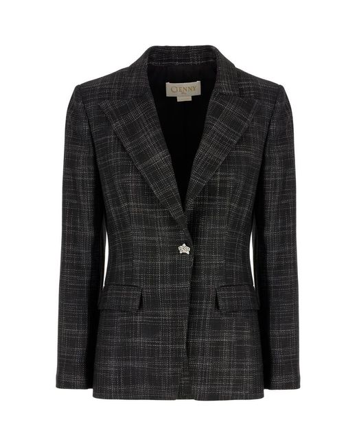 Genny Black Jackets & Vests