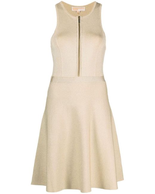 Michael Kors Natural Sleeveless Mini Dress