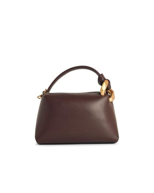 J.W. Anderson Brown 'Corner' Small Leather Bag