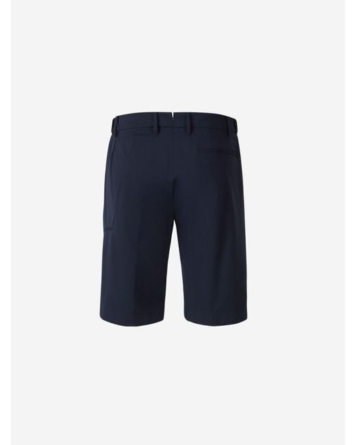 Berwich Blue Elax Retro Bermuda Shorts for men