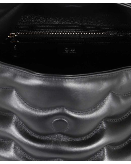 Chloé Black Juana Leather Shoulder Bag