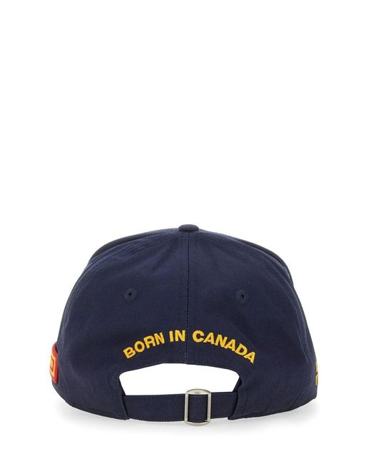 DSquared² Blue Baseball Cap for men
