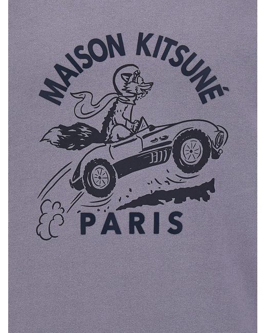 Maison Kitsuné Blue 'Racing Fox' Sweatshirt for men