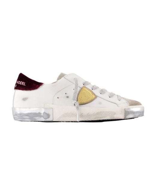 Philippe Model White Prsx Low Sneakers