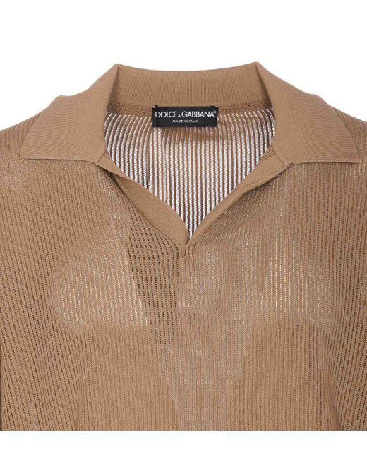 Dolce & Gabbana Brown T-Shirts And Polos for men