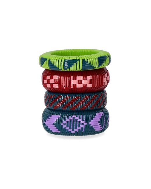 Weekend by Maxmara Blue Aral Multicolored Bracelets Set