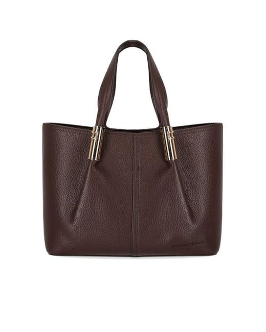 Elisabetta Franchi Brown Coffee Tote Bag