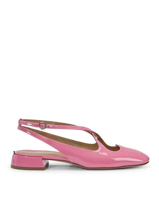 A.Bocca Pink Slingback 'Two For Love' With Heart-Shaped Cutout