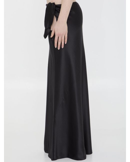 Saint Laurent Black Long Skirt