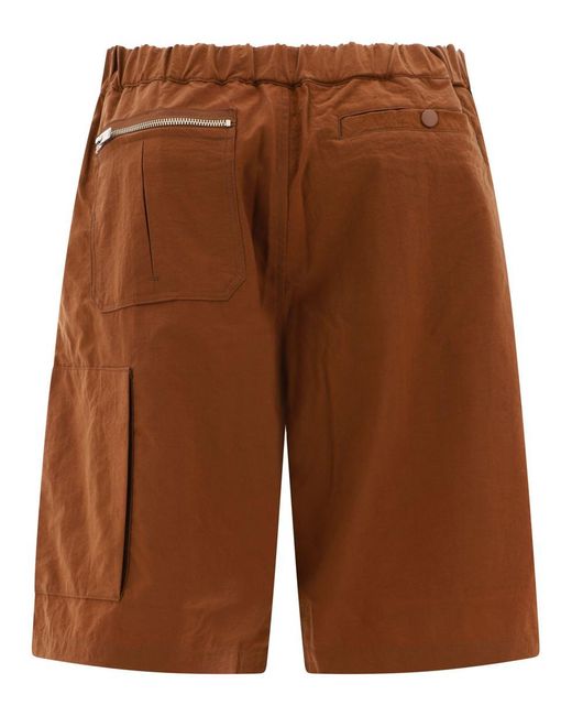 Undercover Brown Belted Shorts for men