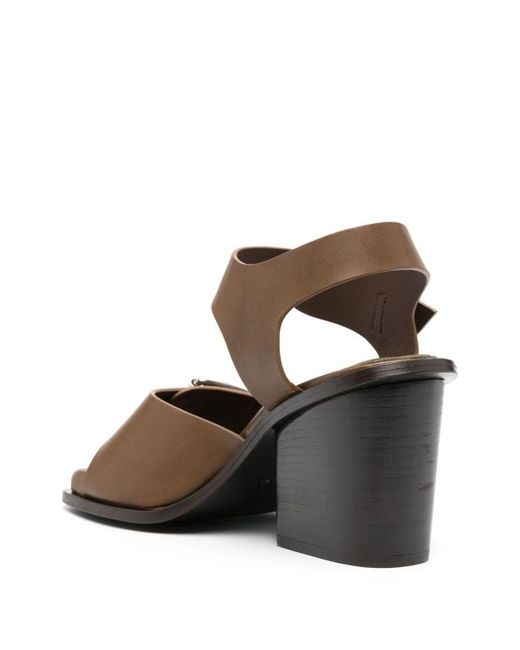 Lemaire Brown 90Mm Leather Sandals