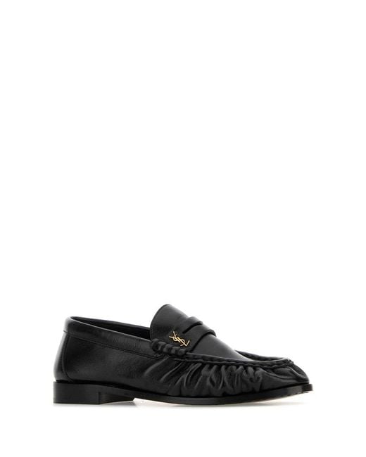 Saint Laurent Black Moccasters