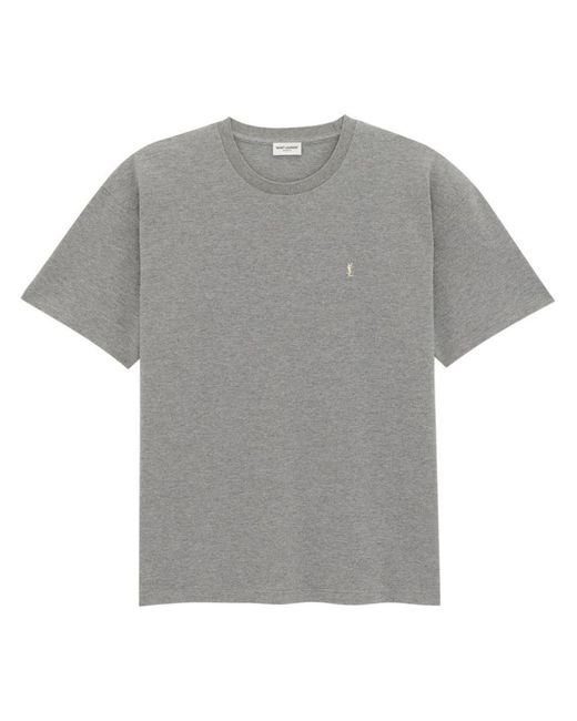 Saint Laurent Gray Cassandre T-shirt for men