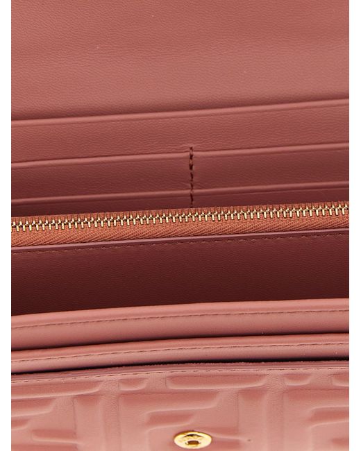 Fendi Pink 'Continental Baguette' Wallet On Chain