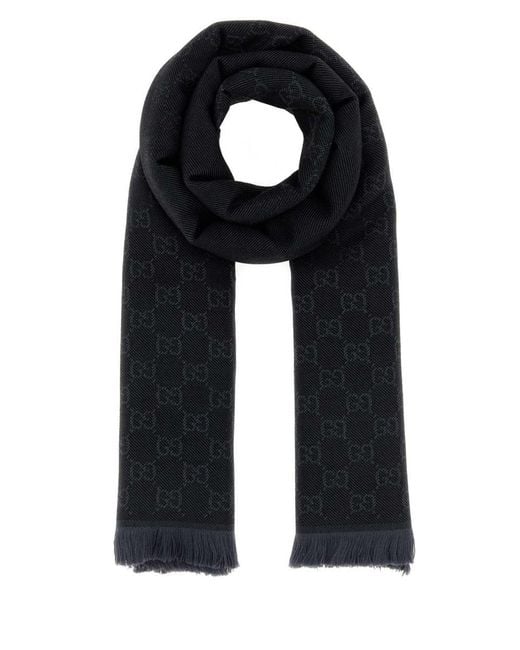 Gucci Black Scarves And Foulards