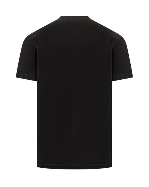 DSquared² Black T-Shirt With 30Th Anniversary Print for men