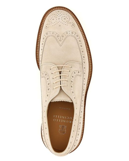 Brunello Cucinelli White Flat Shoes for men