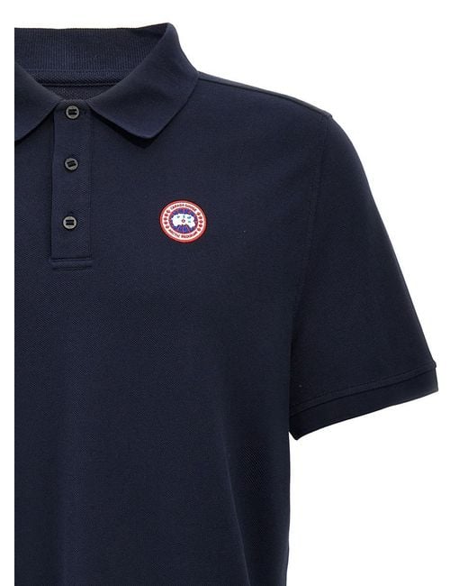 Canada Goose Blue Polo Shirts for men