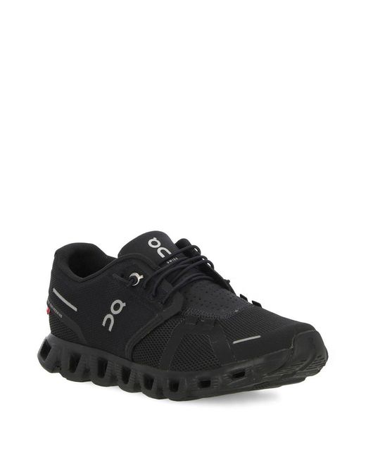 On Shoes Black Cloud 5 Running Sneakers