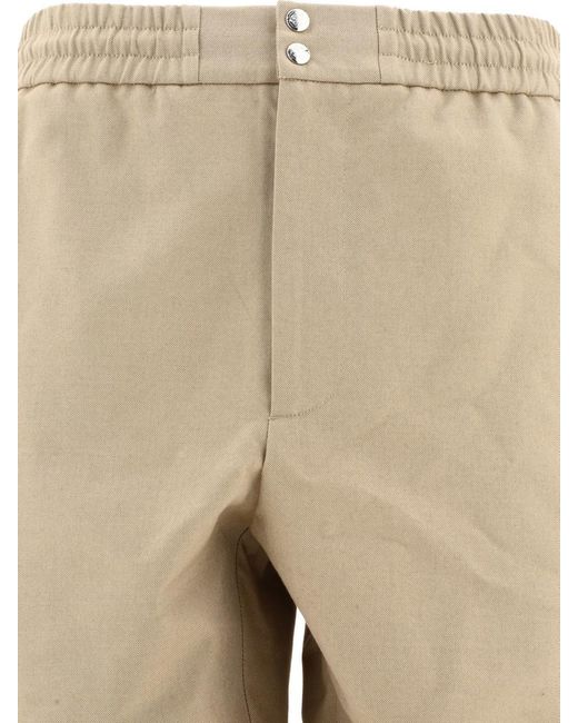 Alexander McQueen Natural Press Stud Cargo Trousers for men