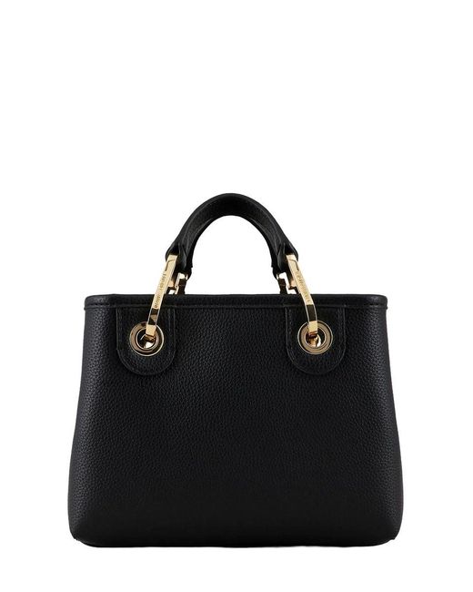 Emporio Armani Black Myea Mini Shopping Bag