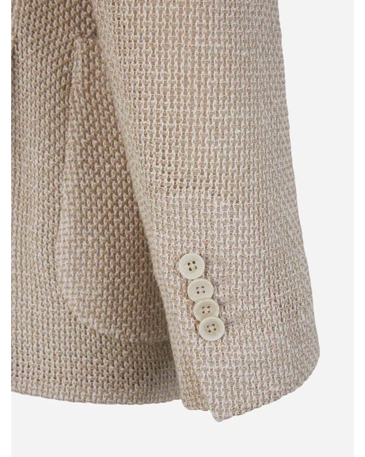 Lardini Natural Cotton Knitted Blazer for men