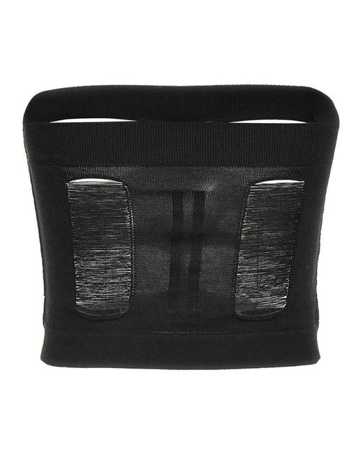 Rick Owens Black 'Tanja Bandeau' Top
