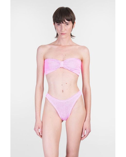 Hunza G Pink Tina Bikini Beachwear