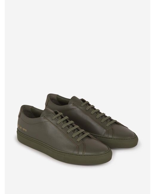 Common Projects Green Achilles Sneakers for men