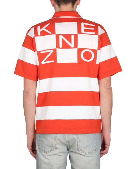 KENZO Red Polo for men