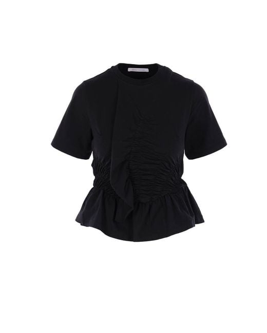 CECILIE BAHNSEN Black T-Shirts And Polos