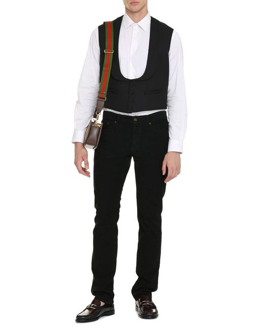 Gucci Black Wool Vest for men