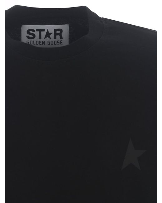 Golden Goose Deluxe Brand Black T-Shirt "Star" for men
