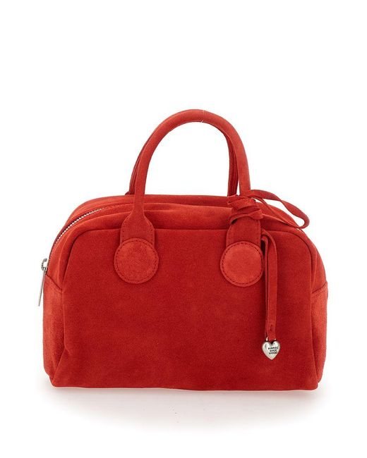 MARGE SHERWOOD Red Soft Bowling Bag