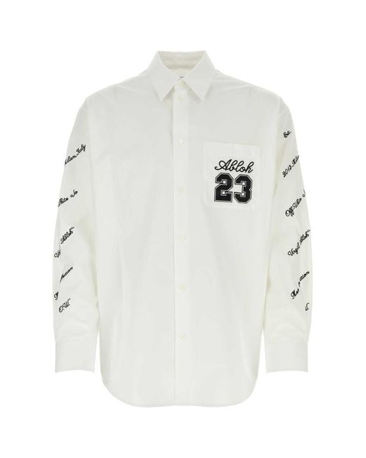Off White c o Virgil Abloh Camicia in White for Men Lyst