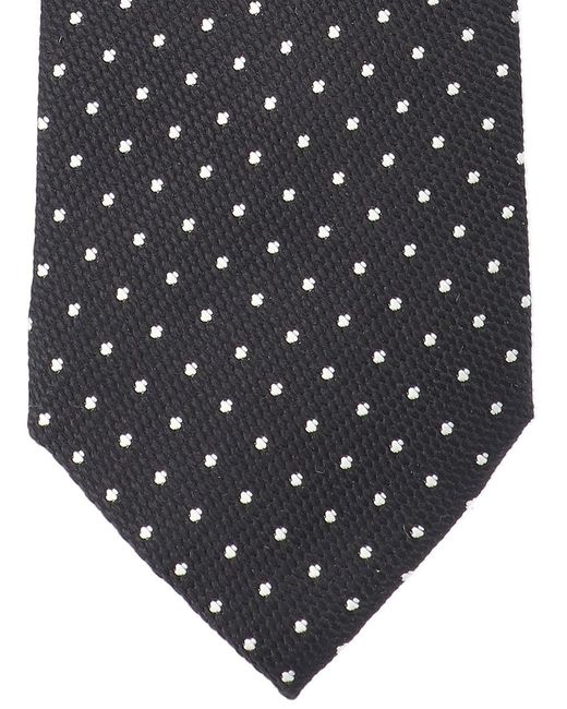 Tom Ford Black Polka Dot Tie for men