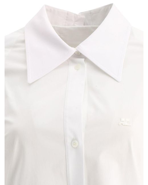 Courreges White "Modular Poplin" Shirt