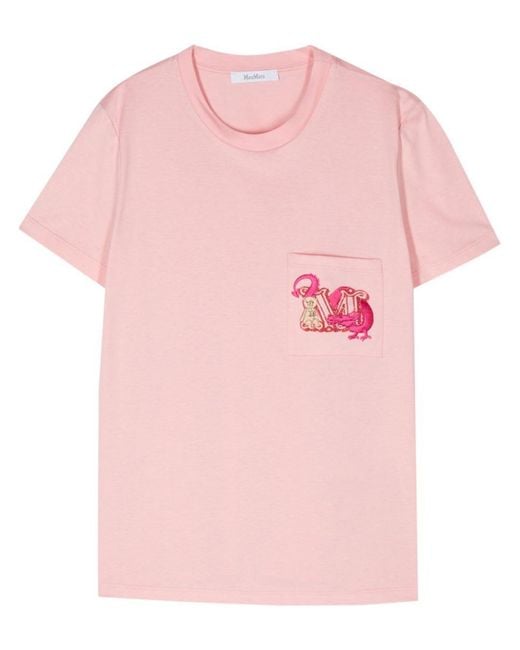 Max Mara Pink Cotton T-shirt