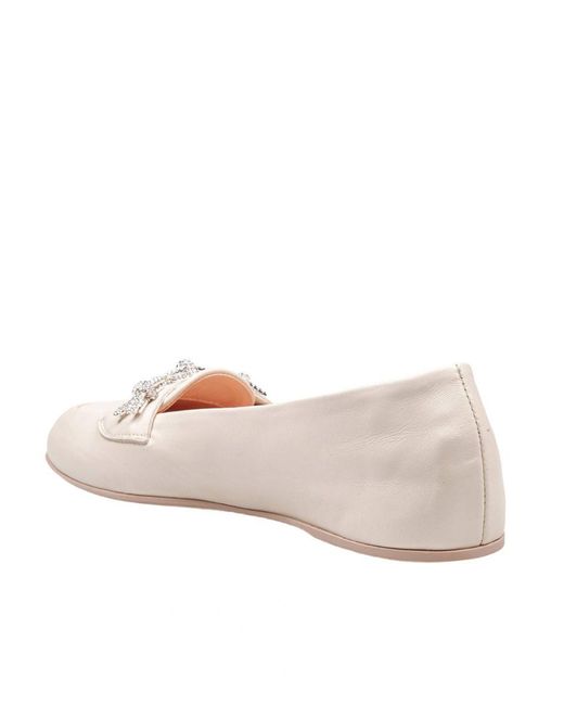 Agl Attilio Giusti Leombruni Pink Moccasin In Soft Leather