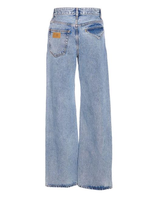 MM6 by Maison Margiela Blue Pants 5 Pockets