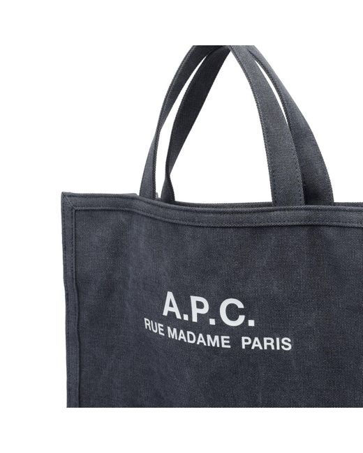 A.P.C. Blue Recuperation Shopper Bag for men