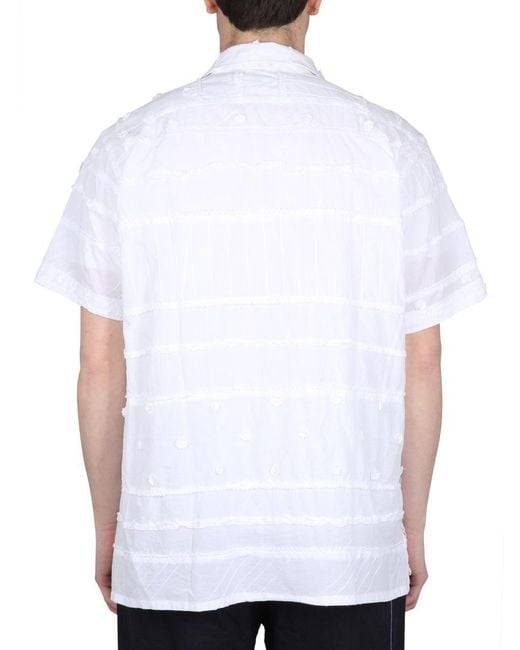 Engineered Garments White Shirt With Embroidery for men
