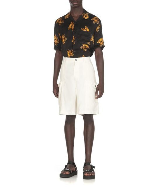 Palm Angels White Shorts for men