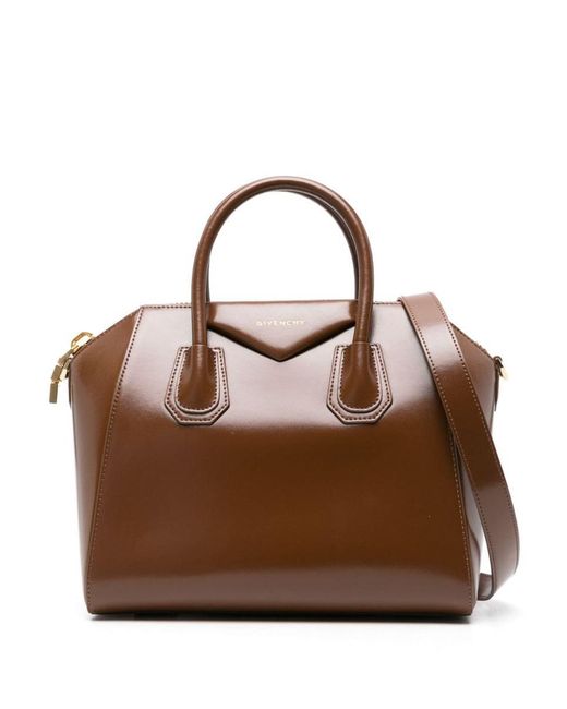 Givenchy Brown Antigona Small Leather Handbag