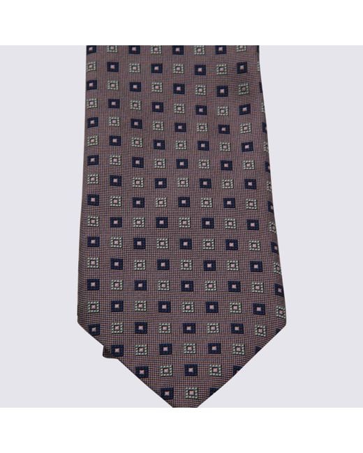 Zegna Purple Cravatte Rosa for men